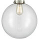 Franklin Restoration Beacon 1 Light 12 inch Antique Brass Mini Pendant Ceiling Light in Incandescent, Clear, Franklin Restoration
